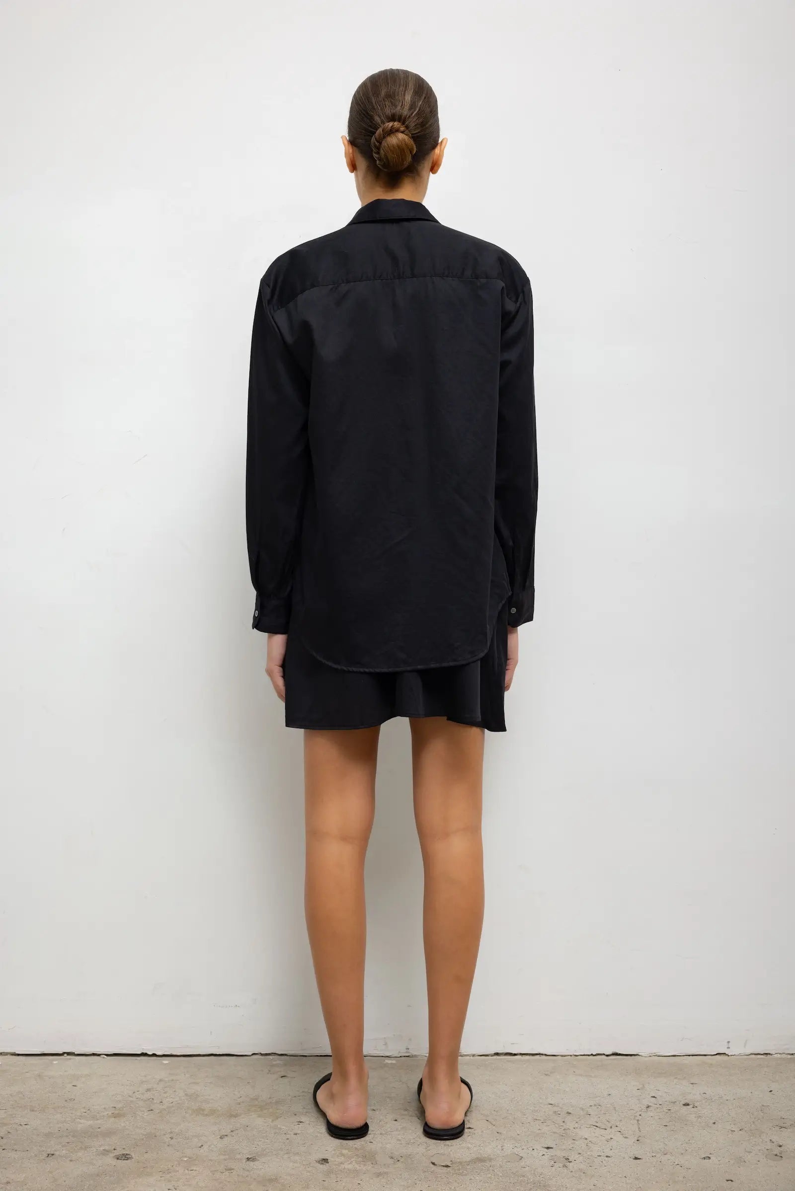 Yoko Classic Button Down - Black - Image 7