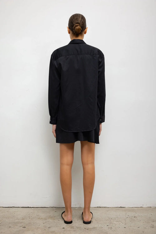 Yoko Classic Button Down - Black - Image 7