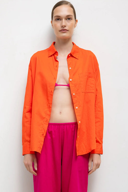 Yoko Classic Button Down - Feu - Image 1