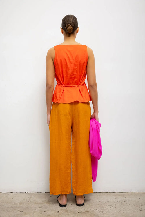 Yoko Drawstring Tank - Feu - Image 7