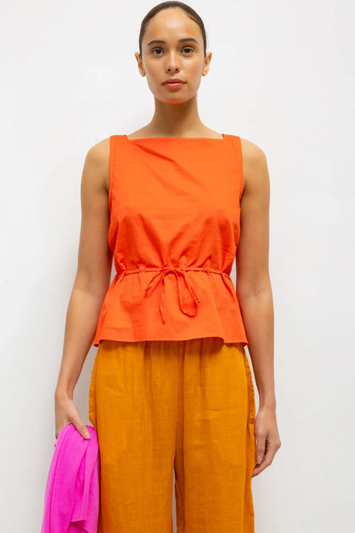 Yoko Drawstring Tank - Feu - Image 1
