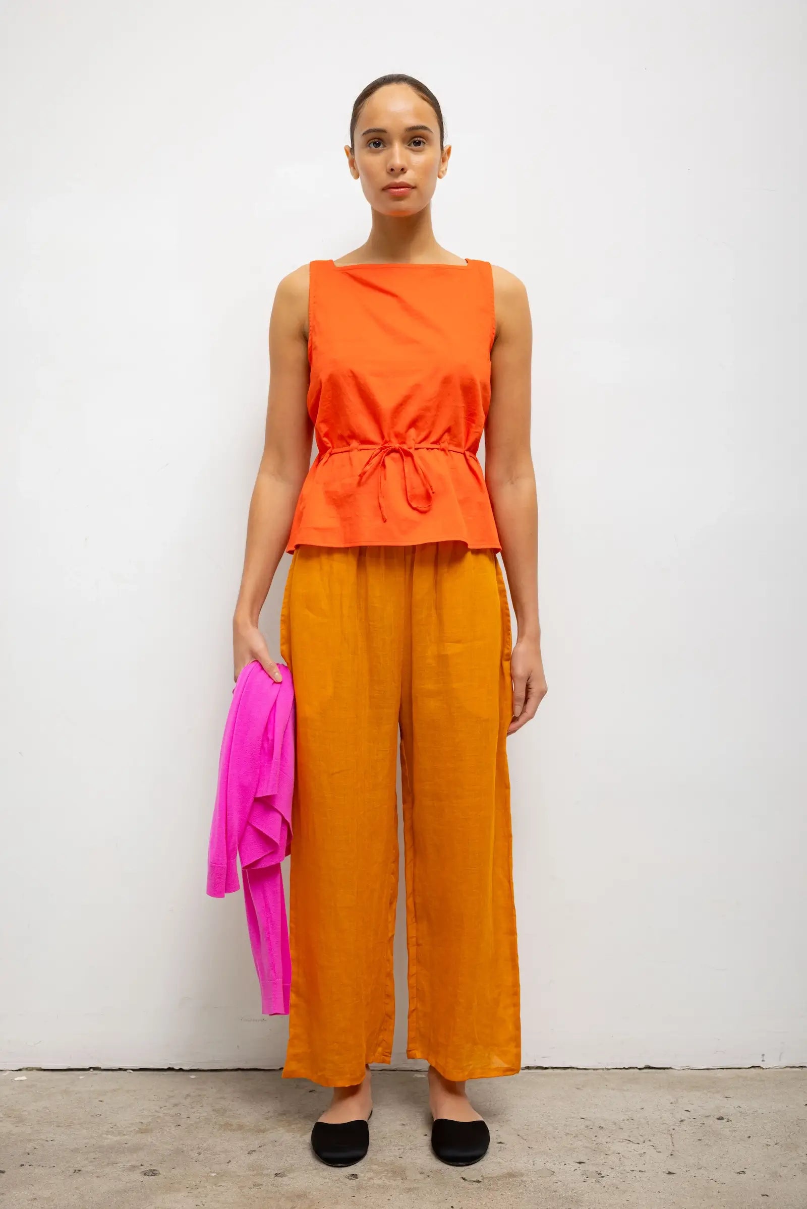 Yoko Drawstring Tank - Feu - Image 3