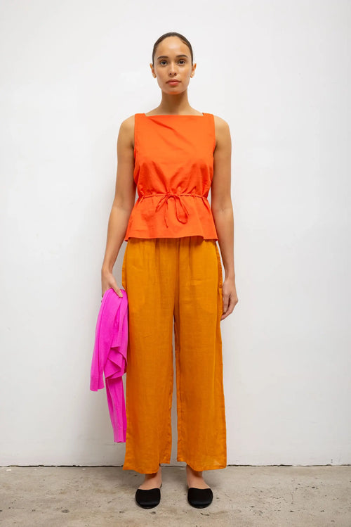 Yoko Drawstring Tank - Feu - Image 3