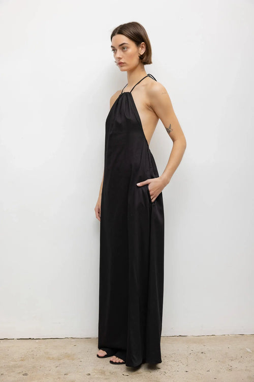Yoko Halter Maxi Dress - Black - Image 4