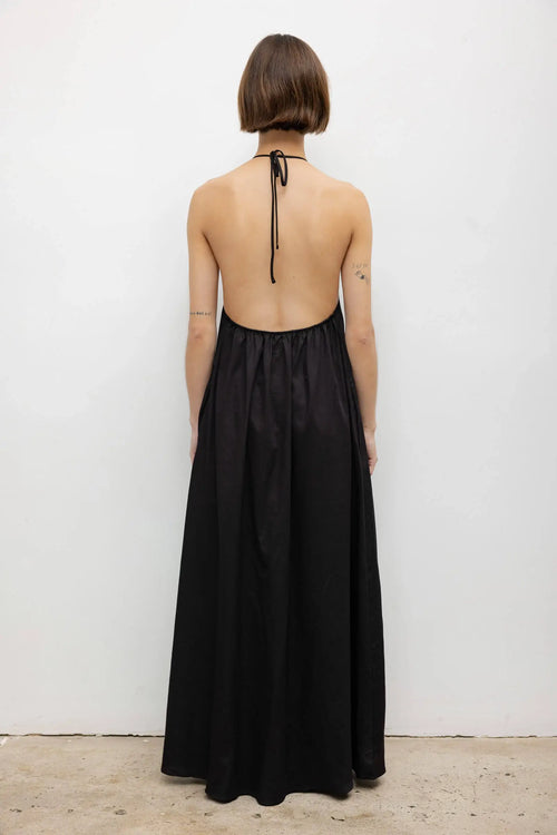 Yoko Halter Maxi Dress - Black - Image 5