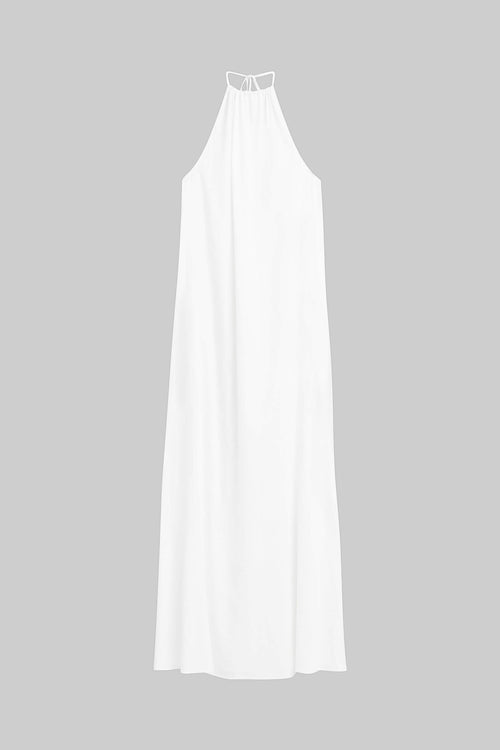 Yoko Halter Maxi Dress - White - Image 2
