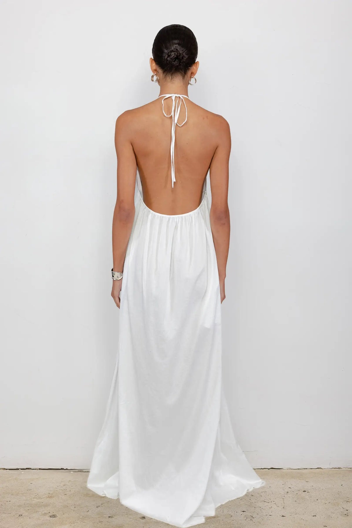 Yoko Halter Maxi Dress - White - Image 4