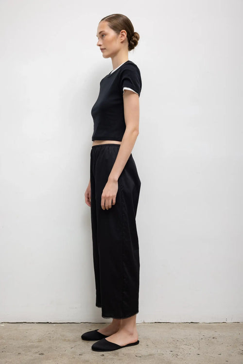 Yoko Lace Crop Pant - Black - Image 5