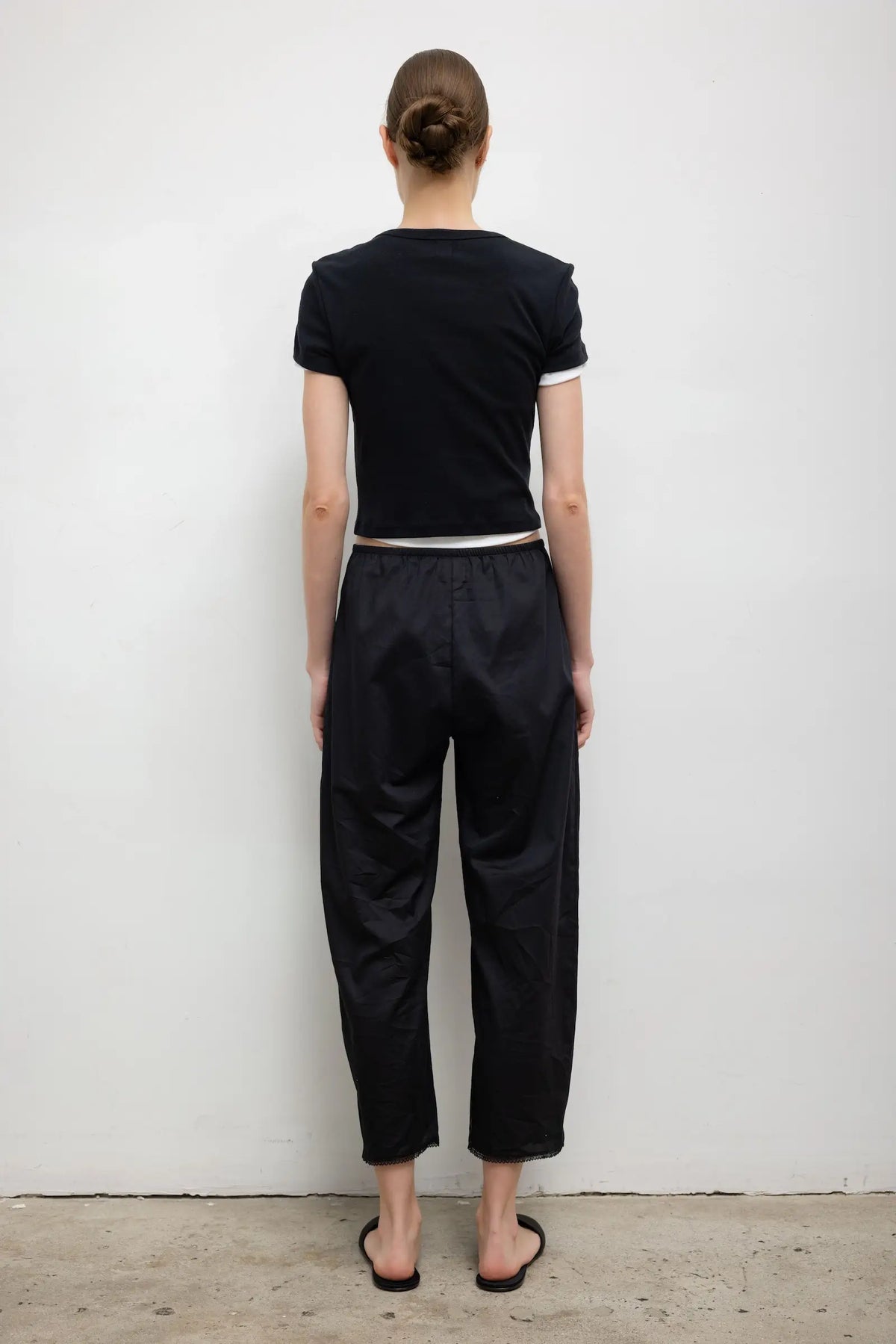 Yoko Lace Crop Pant - Black - Image 6