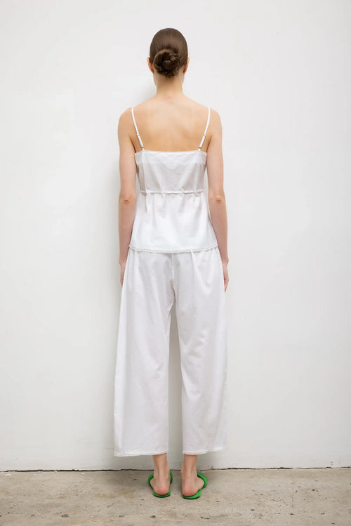 Yoko Lace Crop Pant - White - Image 5