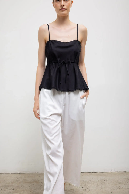 Yoko Lace Tank Top - Black - Image 5