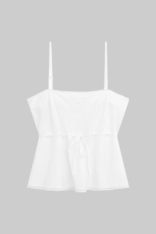 Yoko Lace Tank Top - White - Image 2