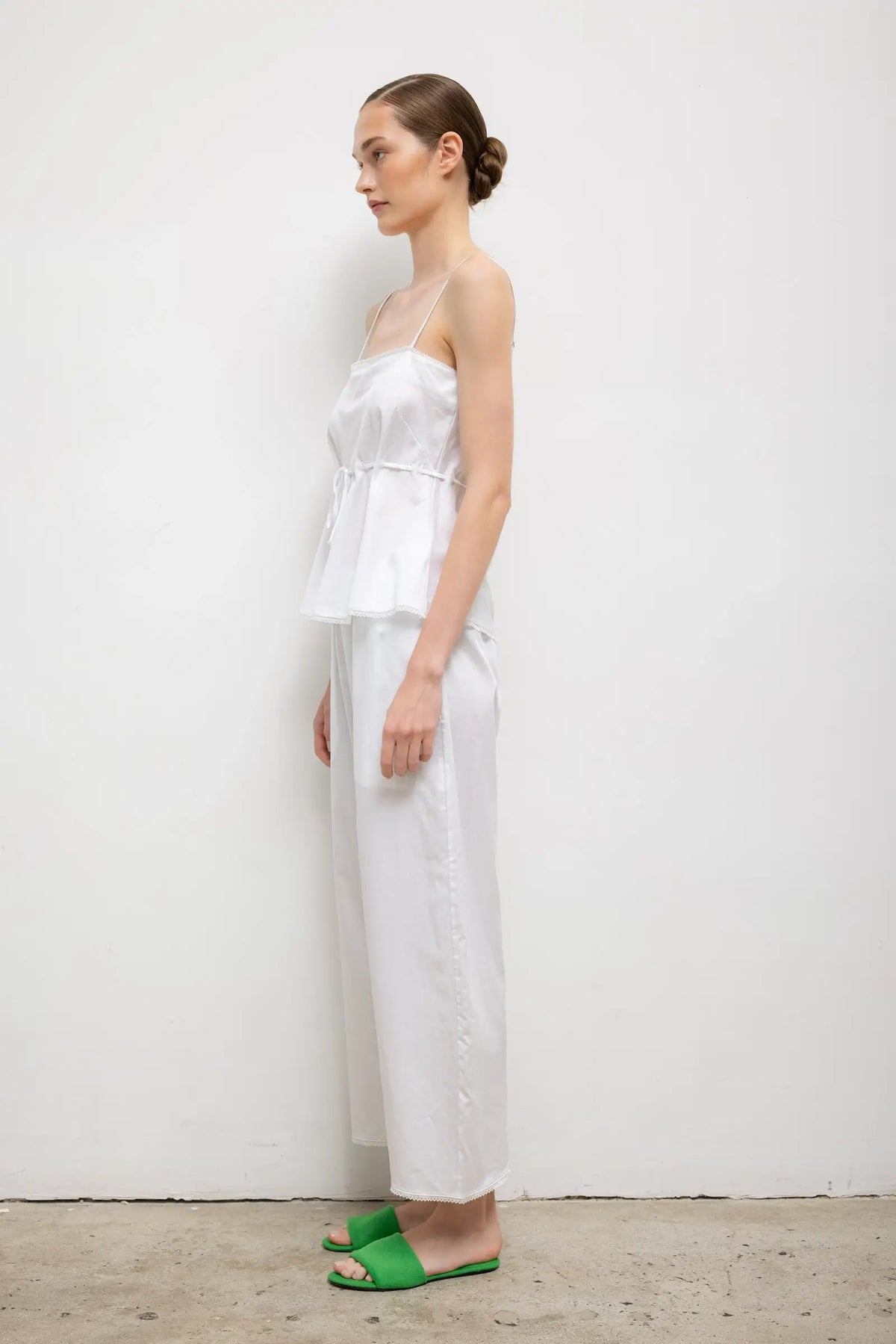 Yoko Lace Tank Top - White - Image 6