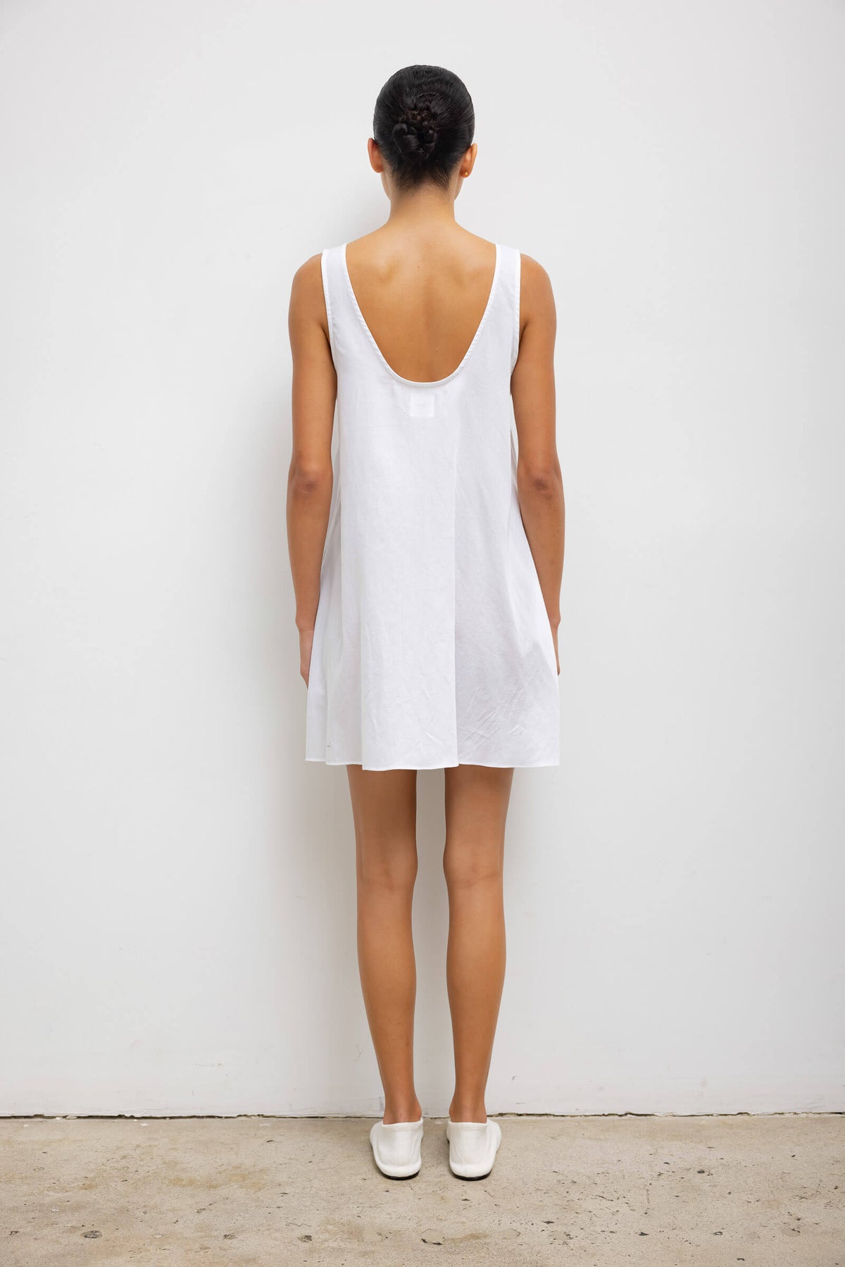 Yoko Mini Tank Dress - White - Image 6