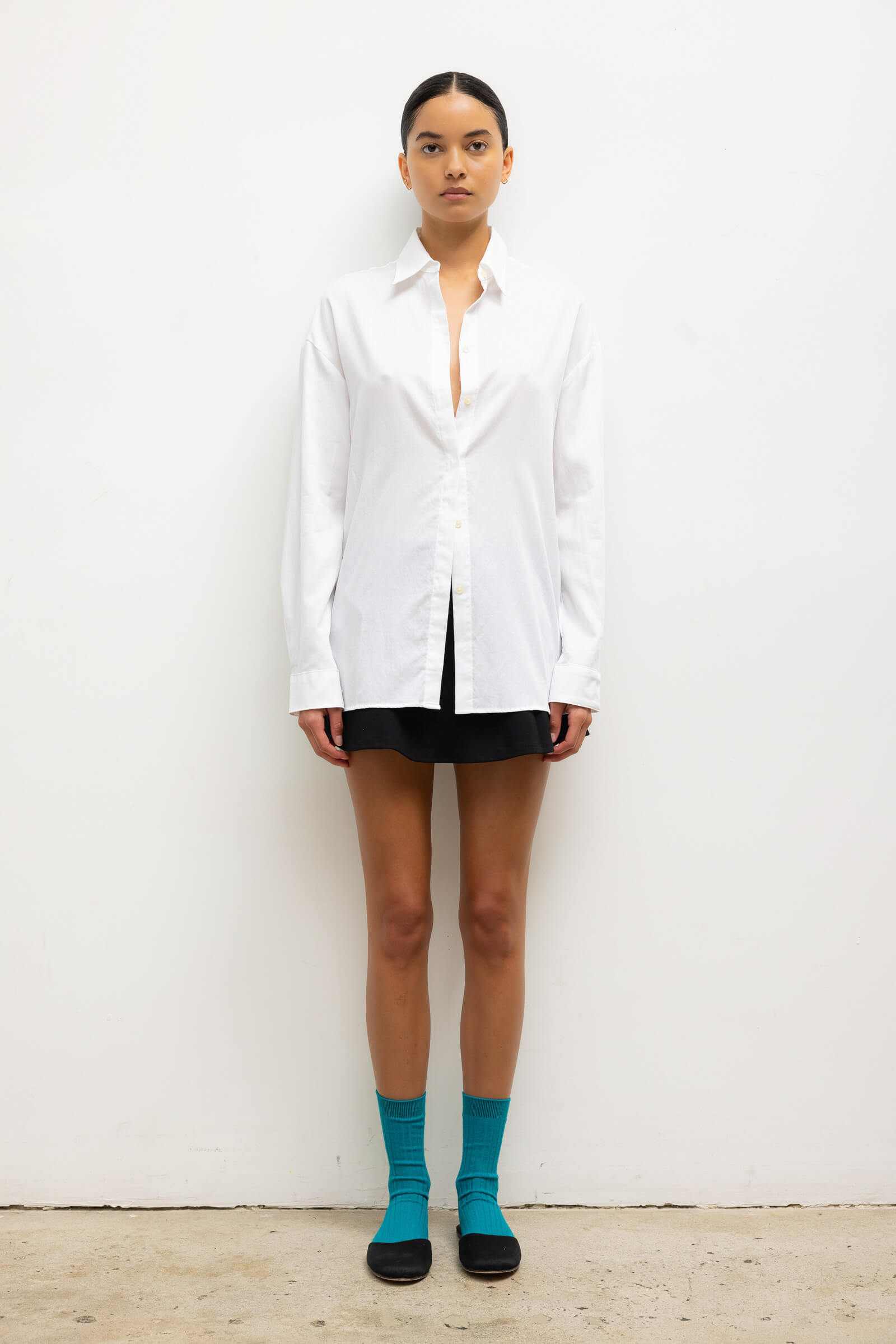 Yoko Oversized Button Down - White - Image 3