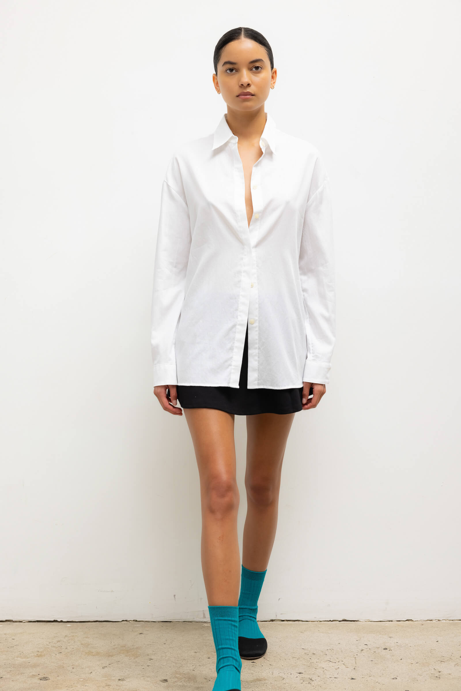 Yoko Oversized Button Down - White - Image 4