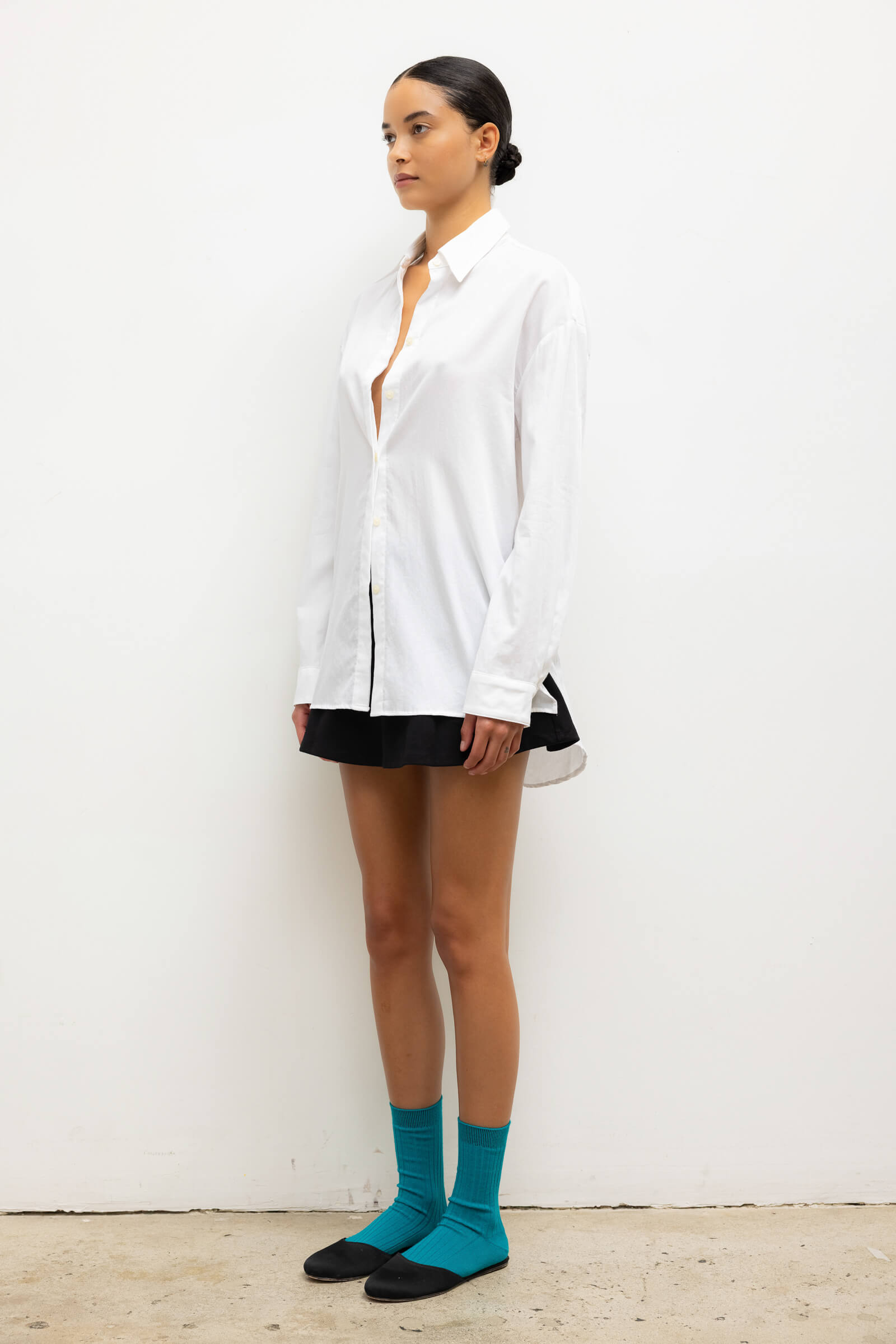 Yoko Oversized Button Down - White - Image 6