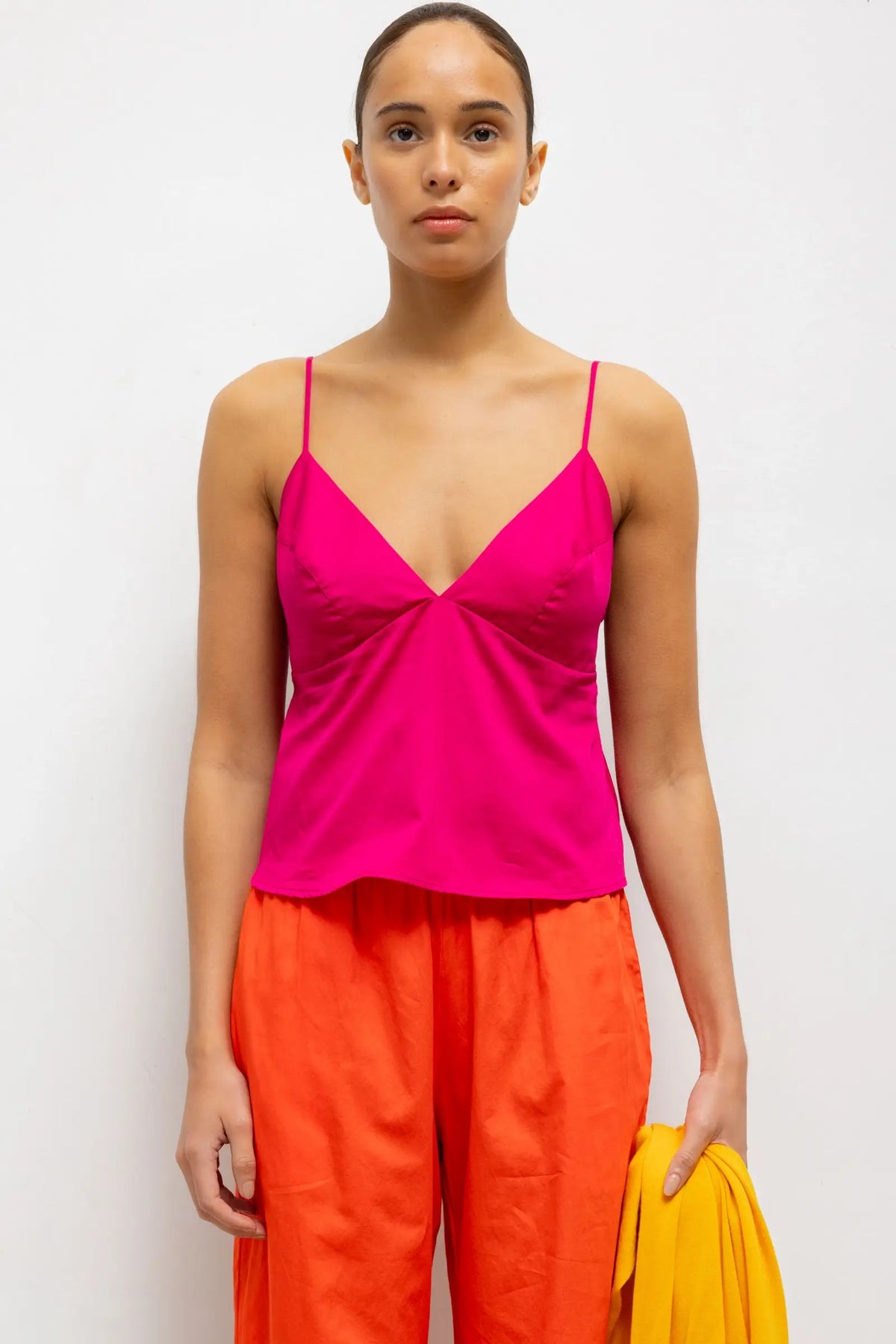 Yoko Triangle Tank - Amaranth - Image 1