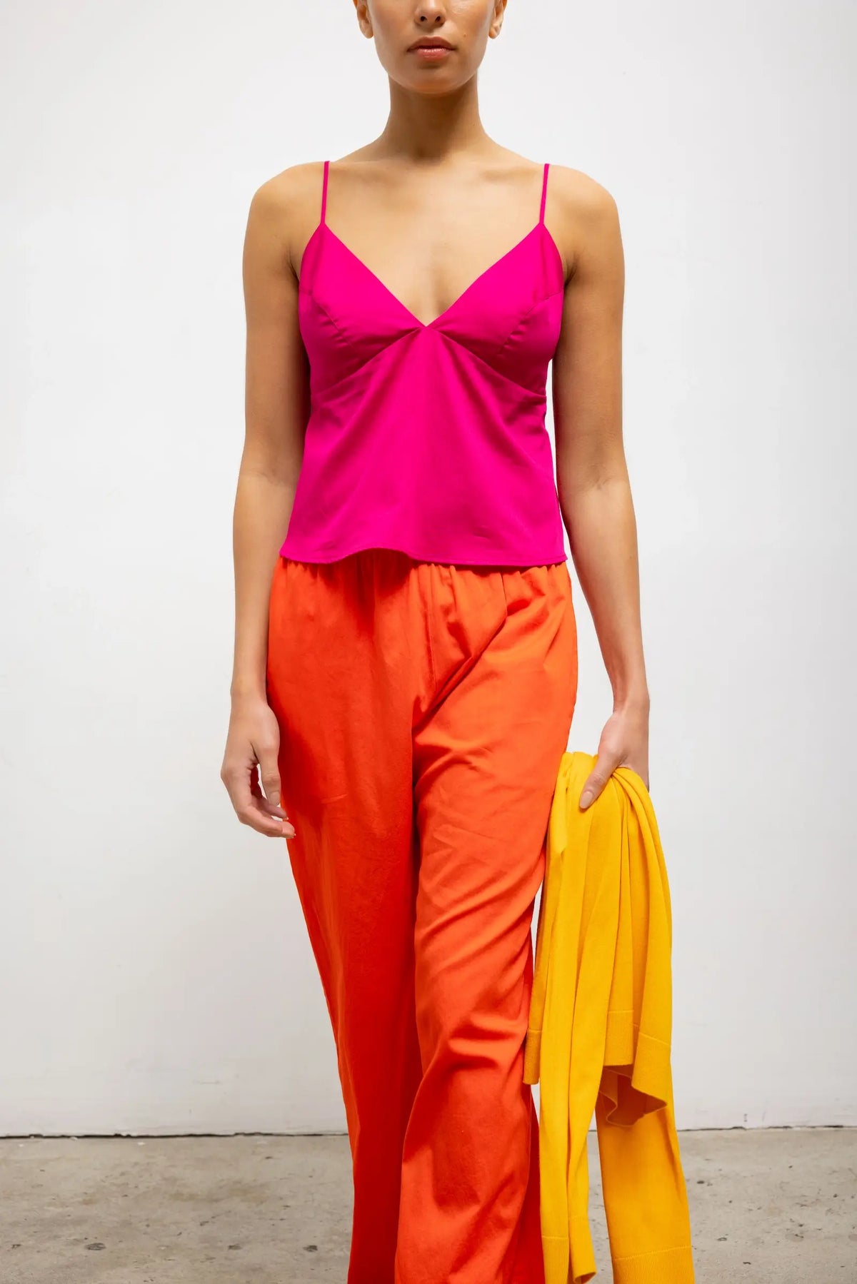 Yoko Triangle Tank - Amaranth - Image 5