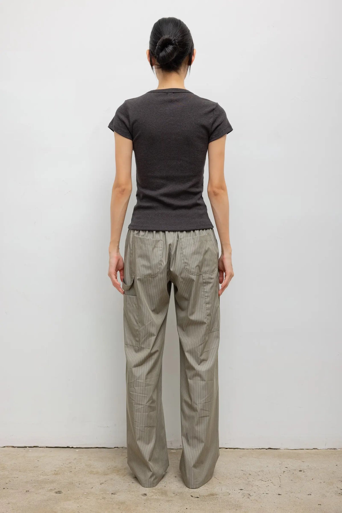Yoshi Stripe Painter Pant - Olive Stripe - Image 6