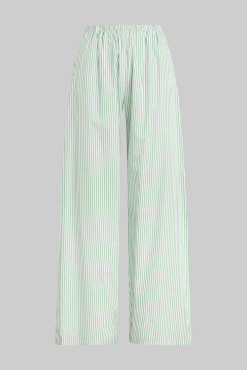 Yoshi Stripe Wide Leg Pant - Vert Stripe - Image 2