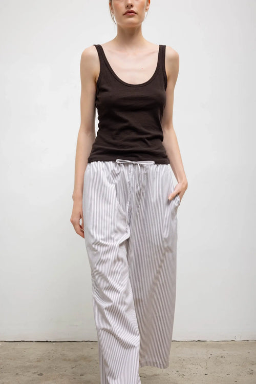 Laura Scoop Neck Tank - Chocolate - Image 4
