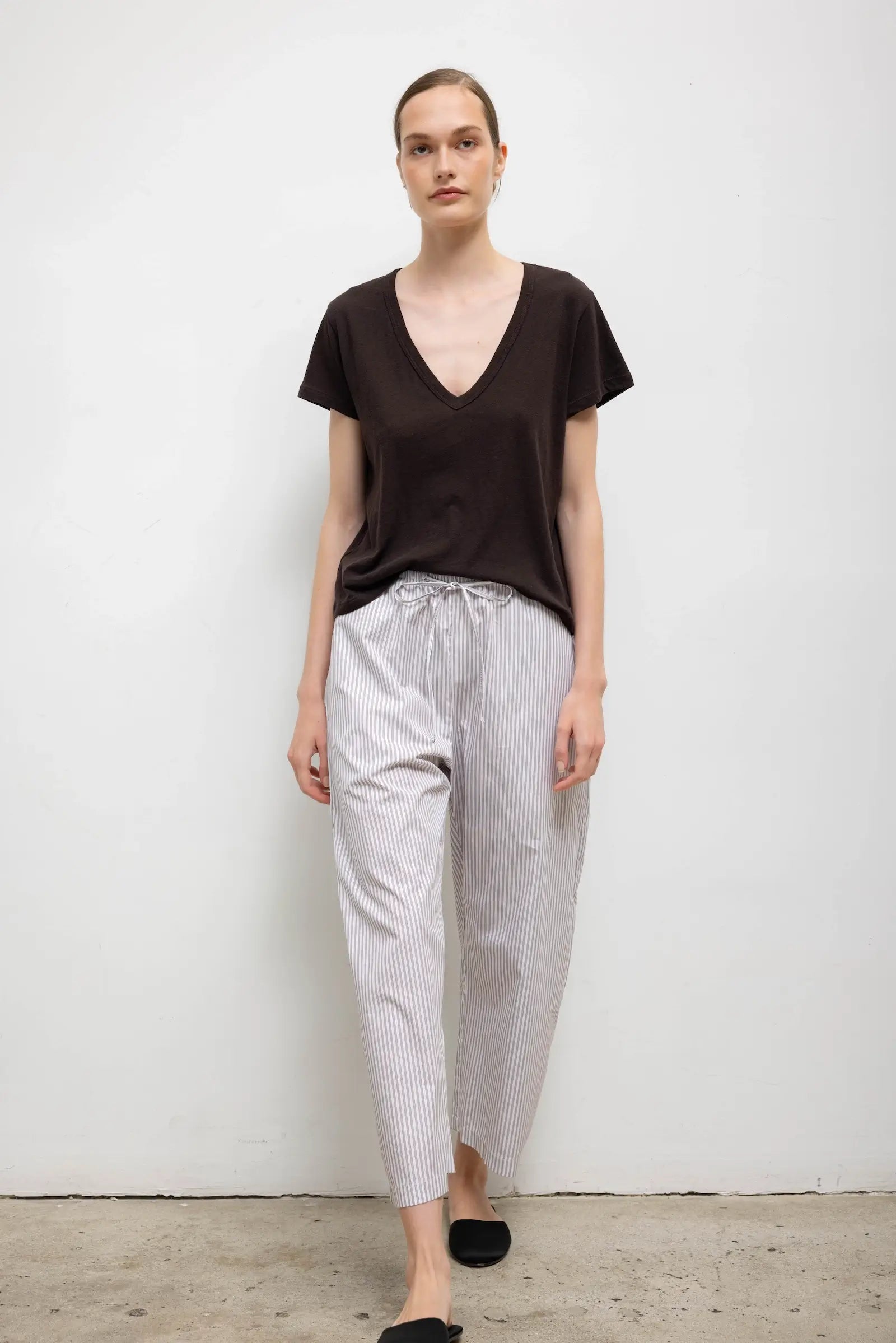 Yoshi Stripe Crop Drawstring Pant-2