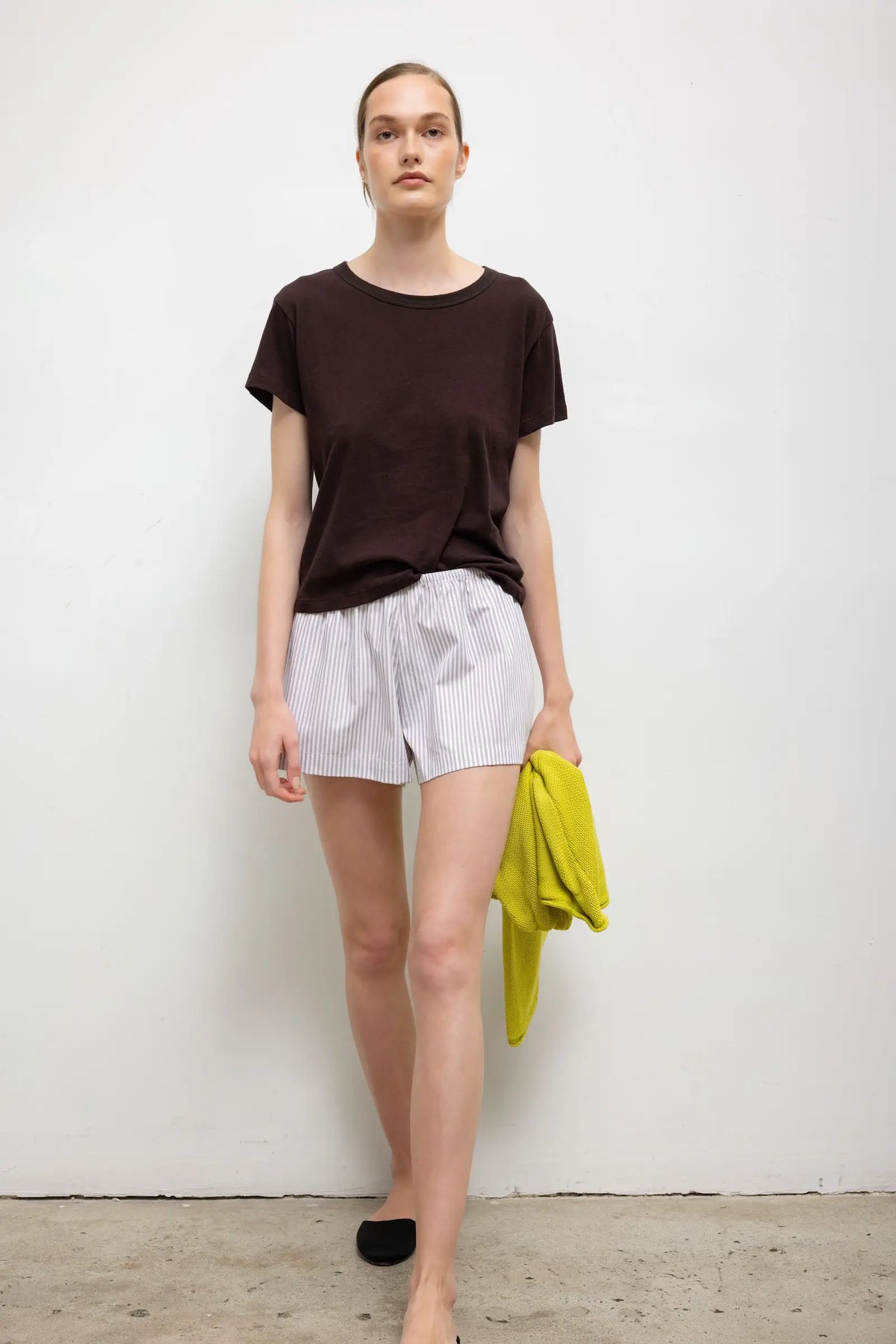 Yoshi Stripe Summer Short - Parchment Pinot Stripe - Image 3