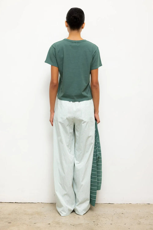 Yoshi Stripe Wide Leg Pant - Vert Stripe - Image 5