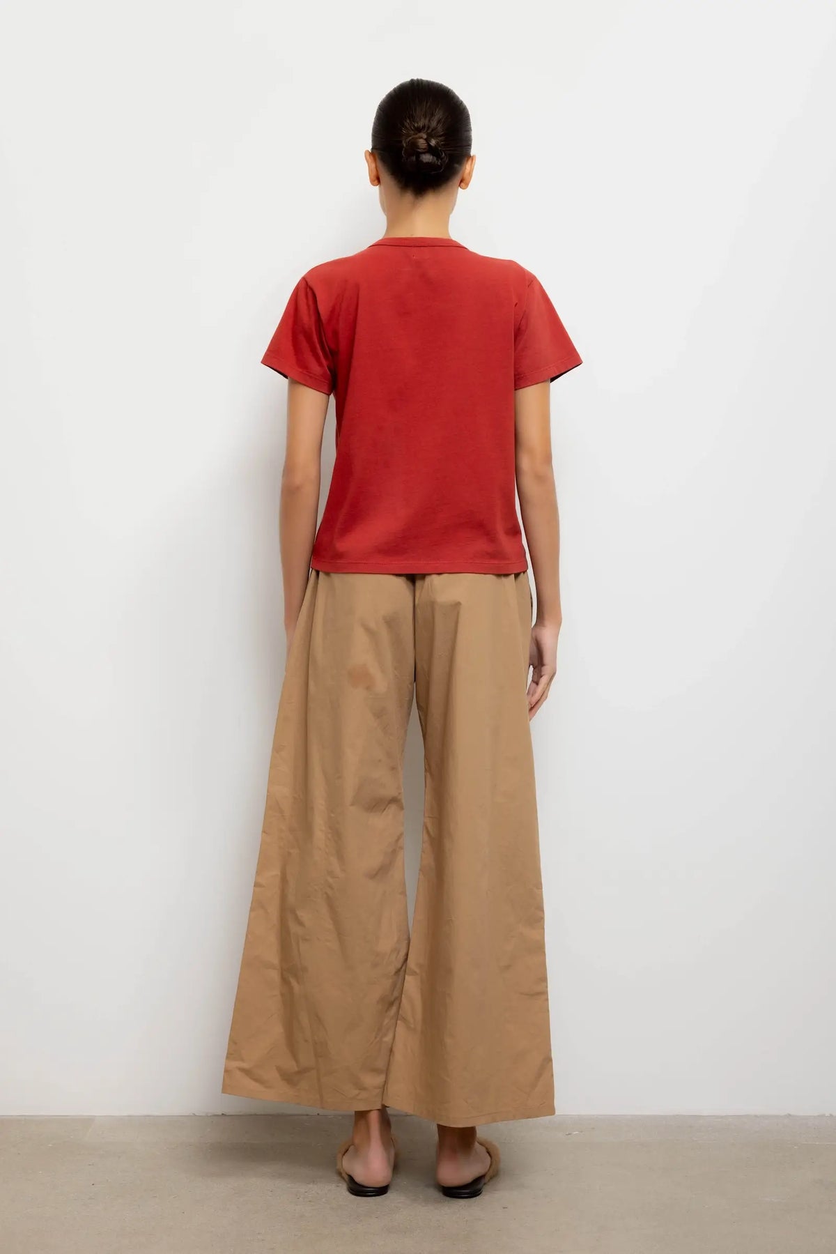 Yoshi Wide Leg Boxer Pant - Camel - Image 6