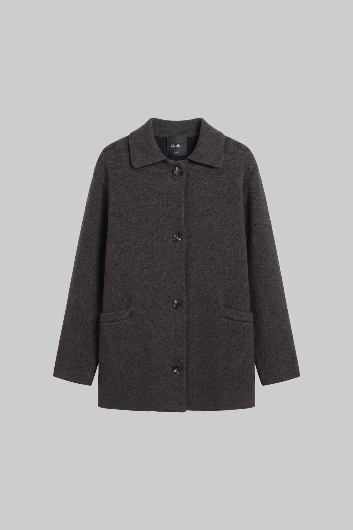 Zoe Oversized Jacket - Coal - Image 2