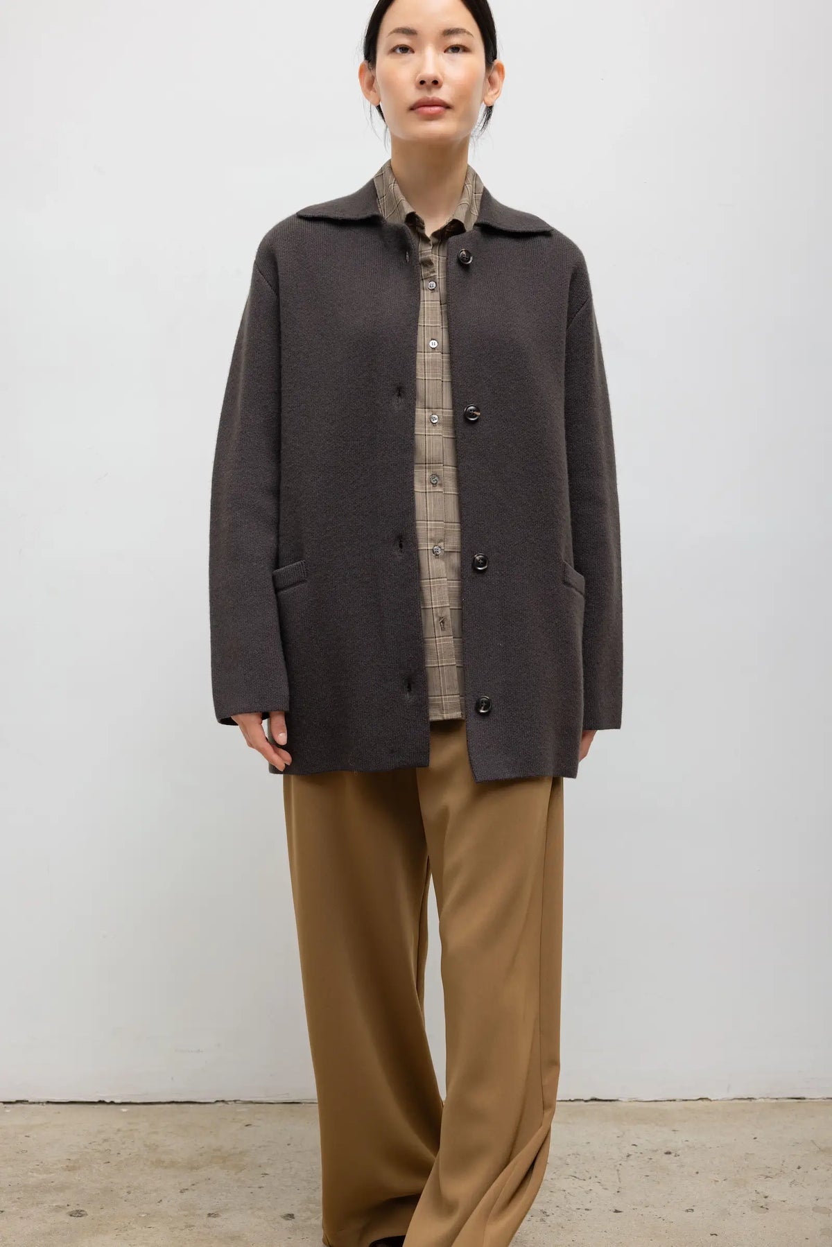 Zoe Oversized Jacket - Coal - Image 5