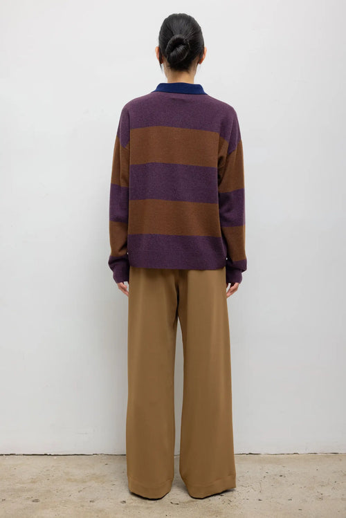 Zoe Rugby Polo - Raisin Bark Indigo - Image 7