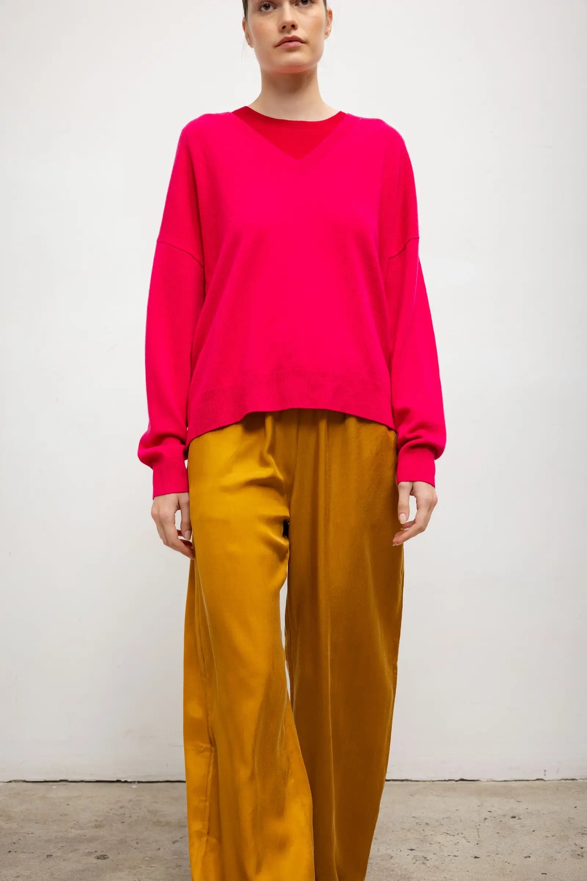 Zoe V Neck - Azalea - Image 4