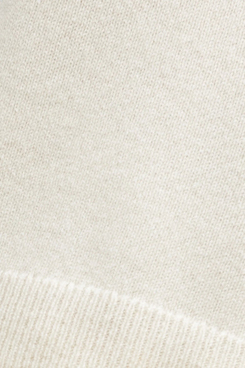 Pre-Order: Millie Cashmere Margo Tee - Creme - Image 8
