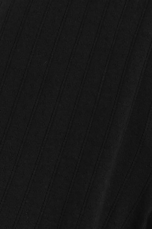 Pointelle Mini Short - Black - Image 7