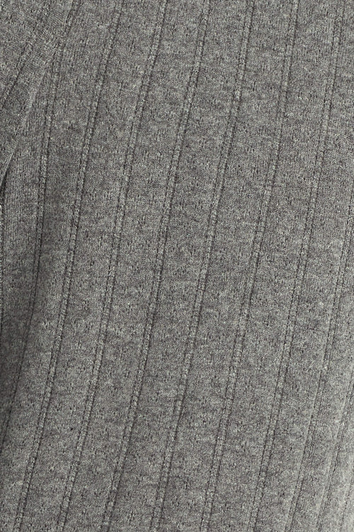 Pointelle Slim Fit Tee - Granite - Image 8