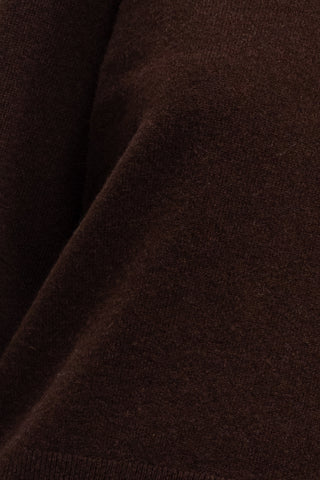 Fabric close up of zoe in chocolate.